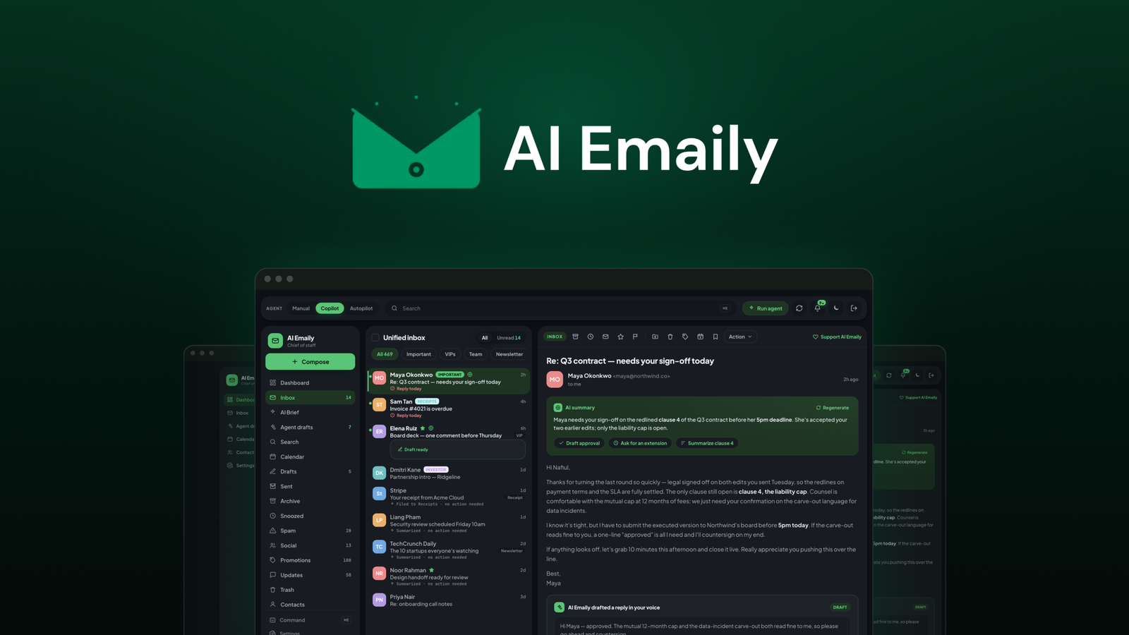 الصورة المميزة لأداة AI Emaily على AppSumo