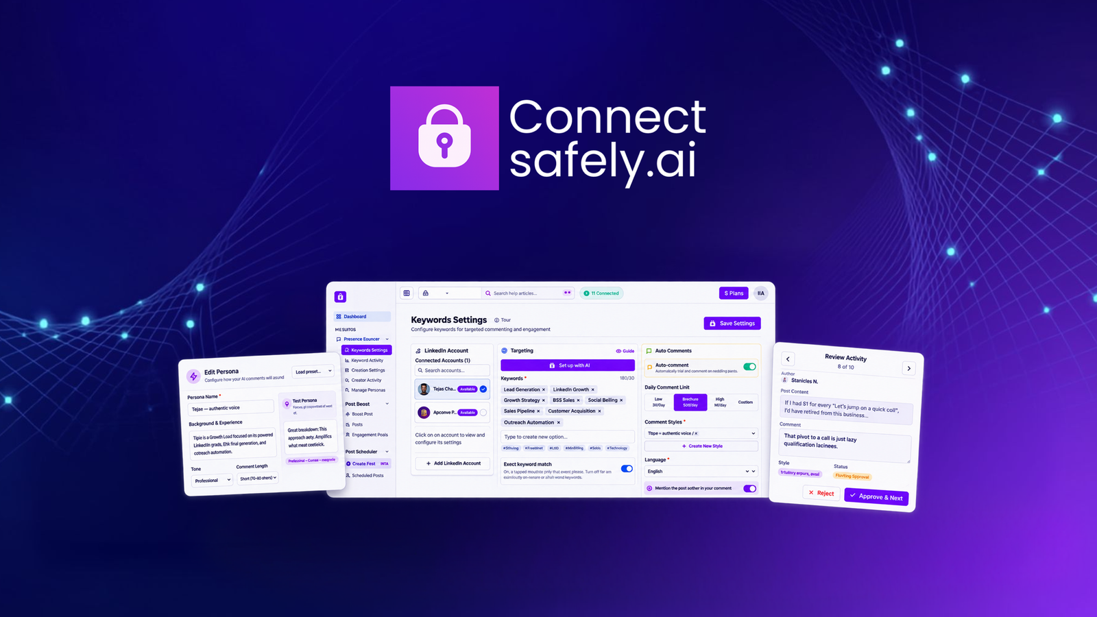 الصورة المميزة لأداة ConnectSafely على AppSumo