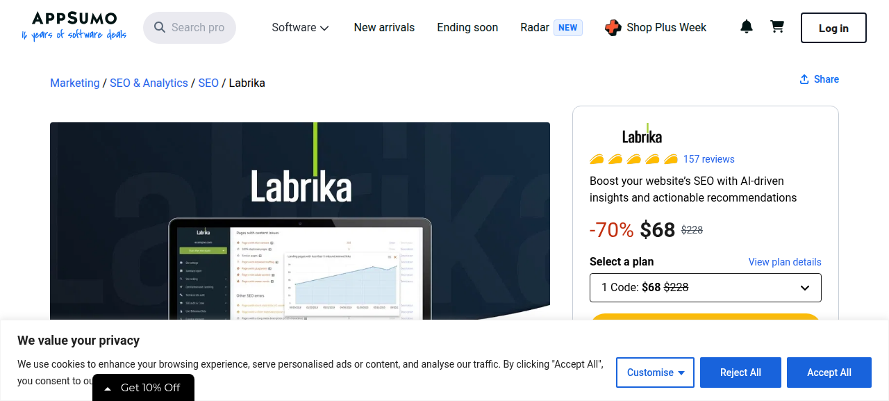 تقرير تفصيل شامل لمشكلات السيو في Labrika