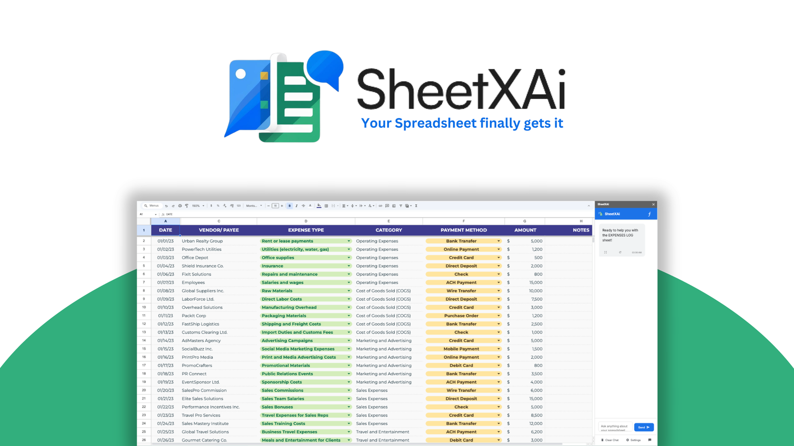 الصورة المميزة لأداة SheetXAI على AppSumo
