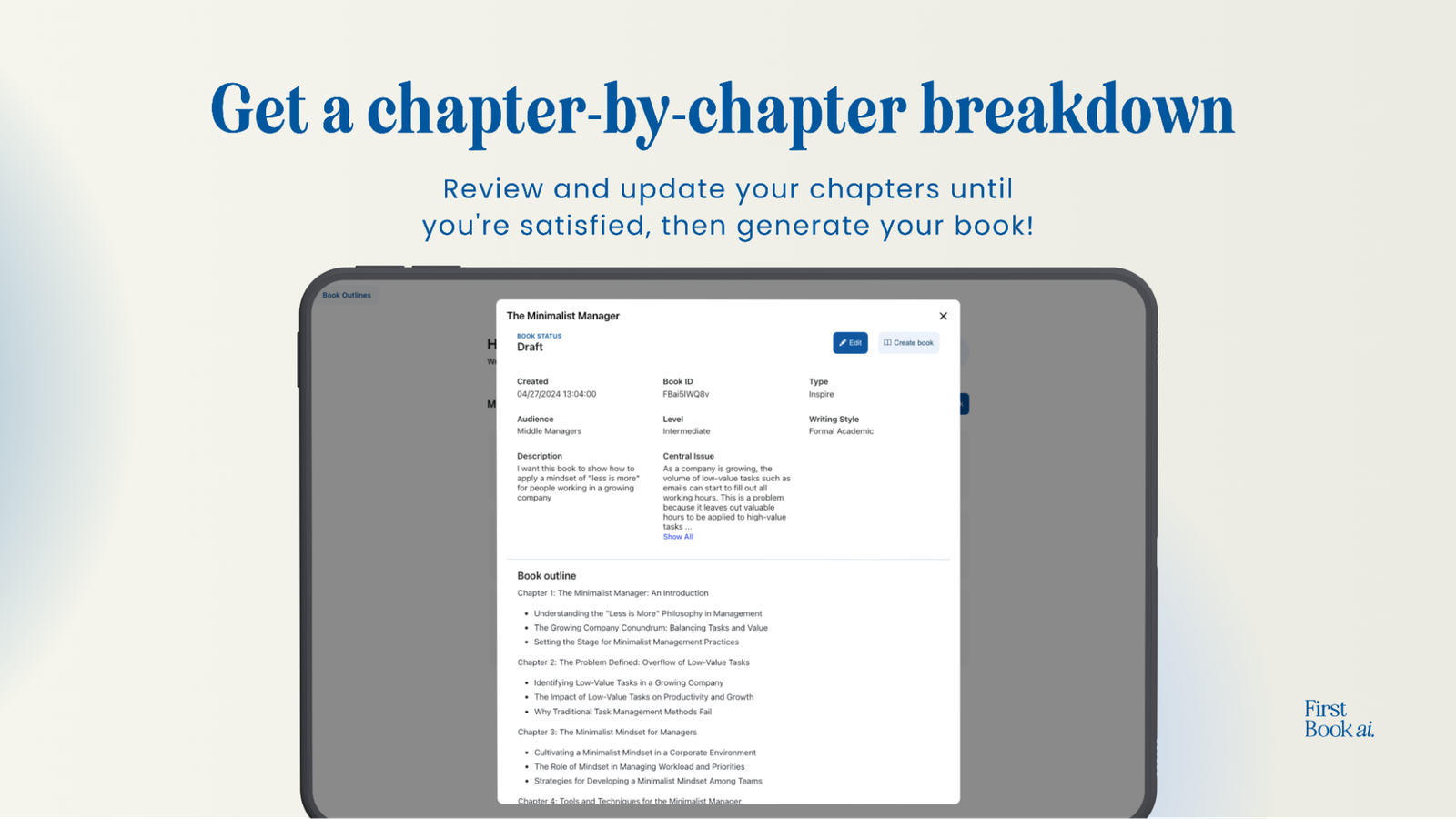 الكتابة بعدة لغات في First Book ai