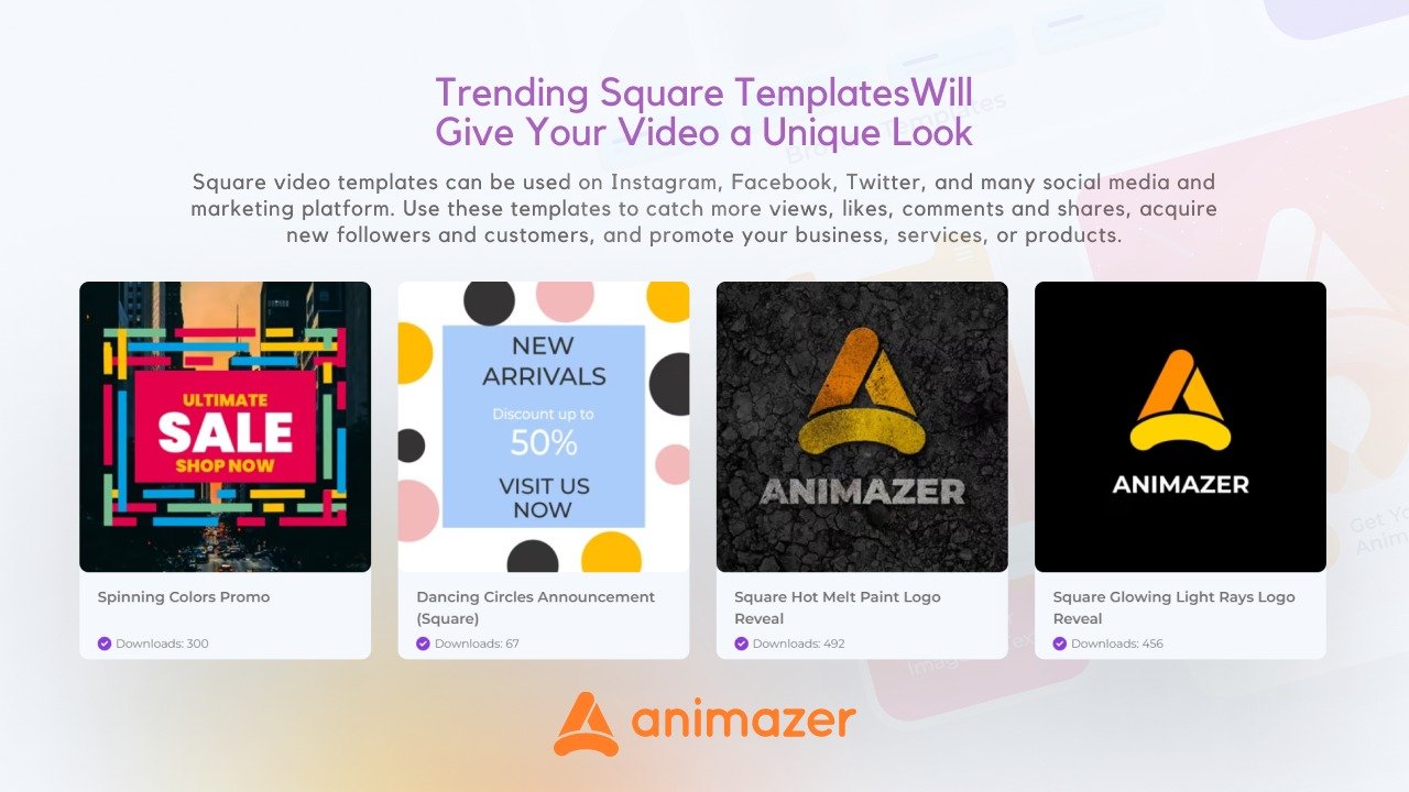 مقاطع الموسيقى ومعاينة الفيديو في Animazer