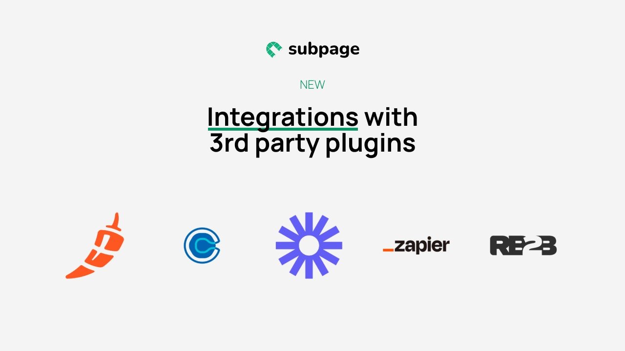 خيارات ربط Subpage مع أدوات التسويق عبر الإضافات