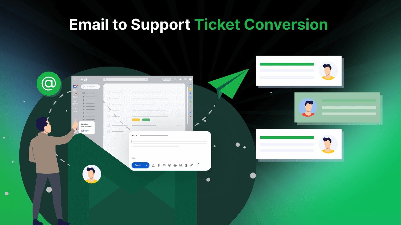 تحويل رسائل البريد إلى تذاكر في Support Genix