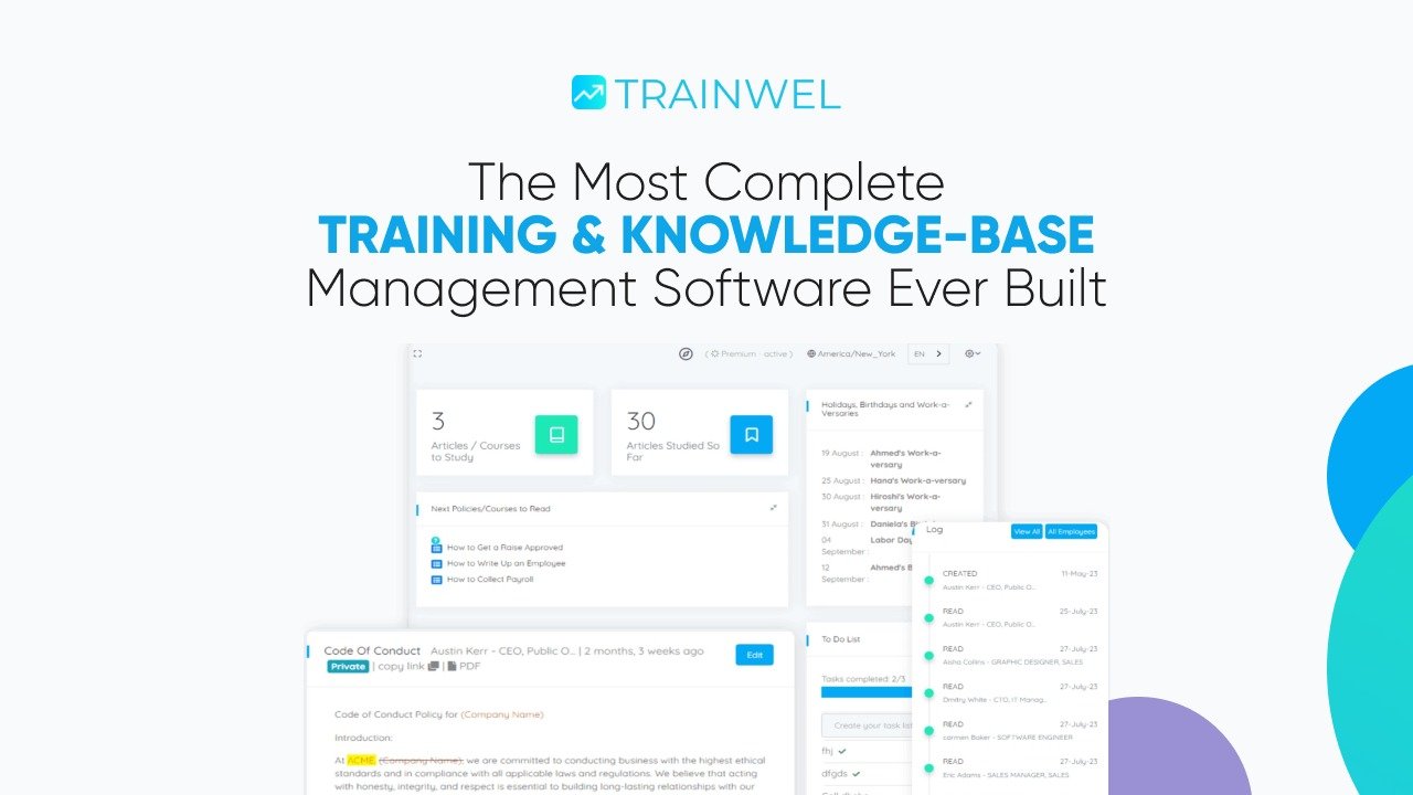 محتوى متعدد ومكتبة ملفات داخل Trainwel
