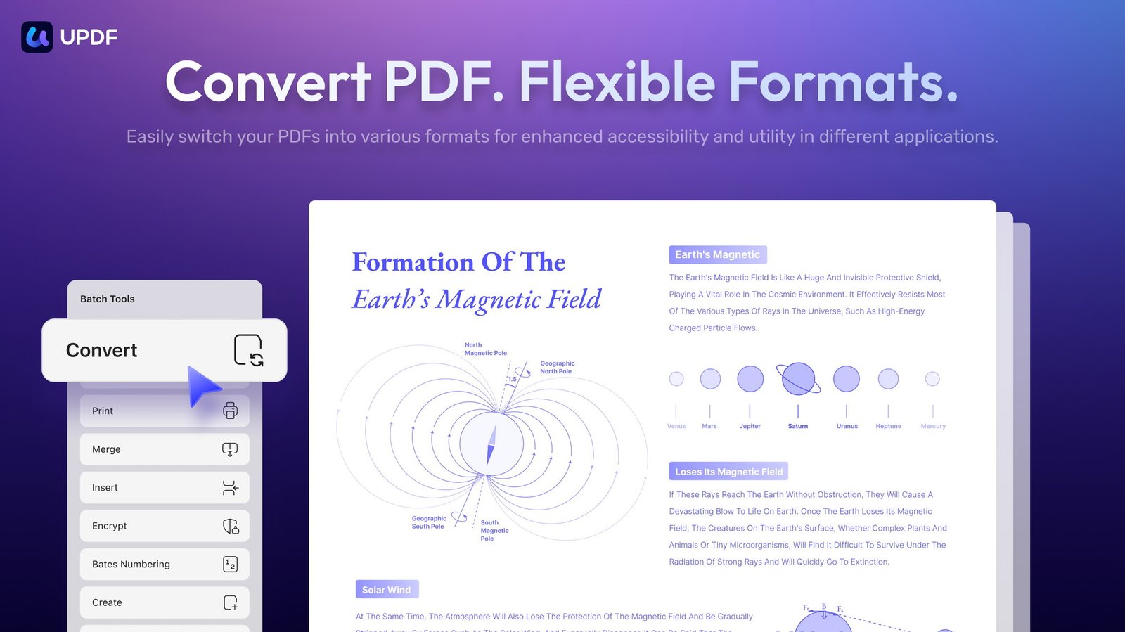 تحويل ملفات PDF إلى صيغ أخرى وأداة التعرّف الضوئي في UPDF